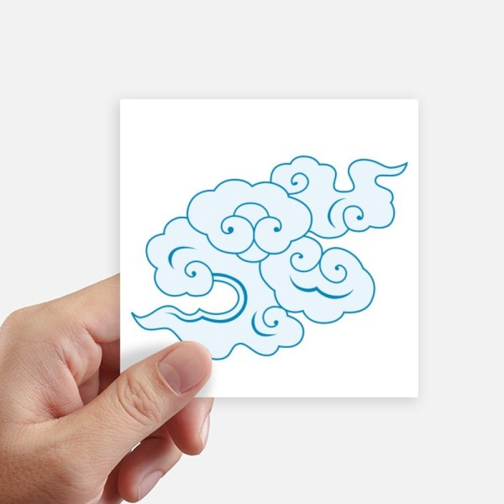 Sticker nuage blanc de culture pour personnaliser votre ordinateur et votre valise de voyage