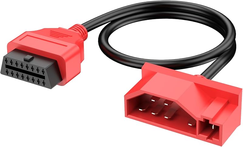 Autel 7 Pin OBD1 to 16 Pin OBD2 Diagnostic Adapter Cable for Ford | Fit for Ford Vehicles with 7Pin Port, Work with Scan Tool and Code Reader