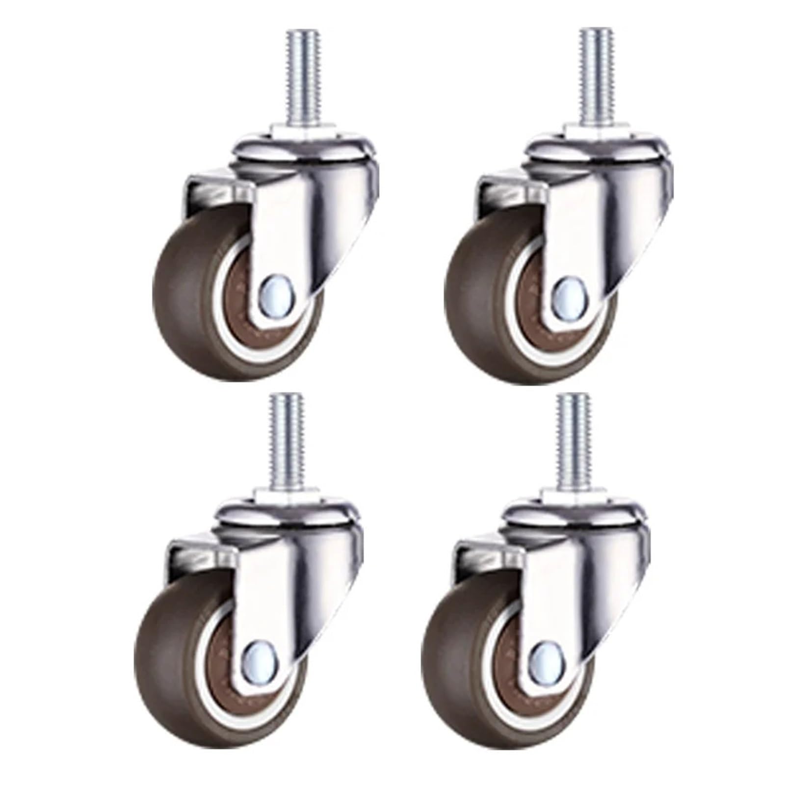 Mxxdmopd 4Pcs Swivel Wheels 4 Pcs Stem Threaded Casters Office Chair Wheels Heavy Duty Furniture Swivel Caster Cart Trolley Cabinet Table(,2Inch)