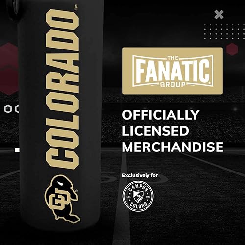 Vista 317 de Campus Colors Botella de agua de acero inoxidable de la NCAA, tapa giratoria, 24 onzas, clip de transporte, mantiene tus bebidas calientes o frías