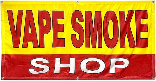 4 Less Co 2x4 Ft VAPE SMOKE SHOP Banner Tela Poliéster Sign yb