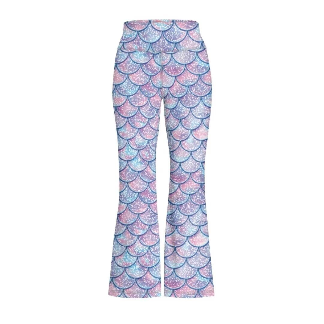 Girls Flare Leggings 5-14T Cute Bell Bottoms for Girl Yoga Pants for Gym