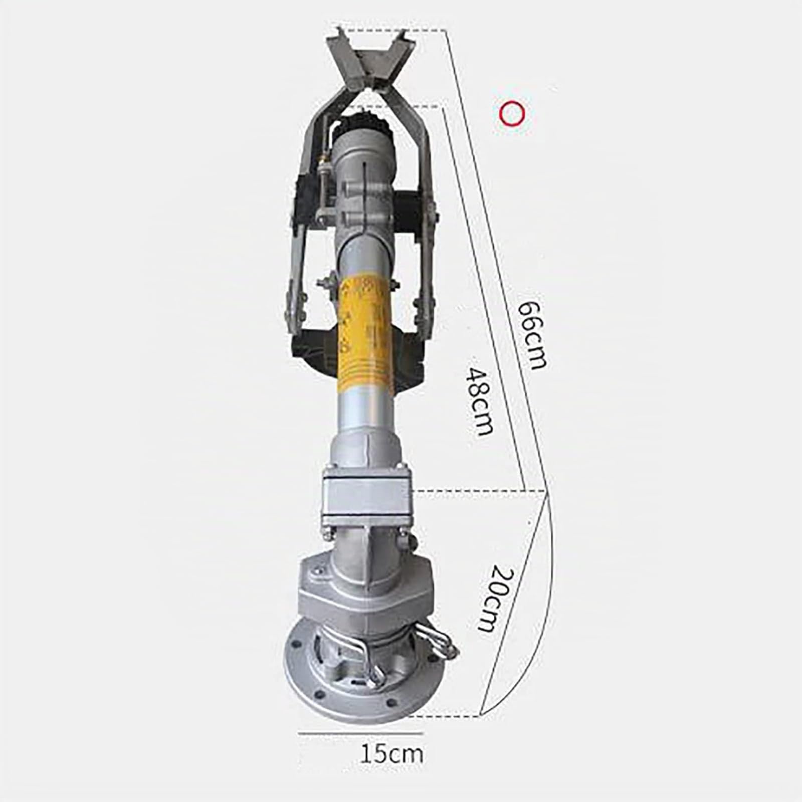 Pistolet à Pulvérisation D'irrigation pour L'irrigation Agricole De Gicleurs Industriels Horticoles, Arrosage à 360 Degrés De Pistolet De Rantin Réglable De Terrain avec Buse
