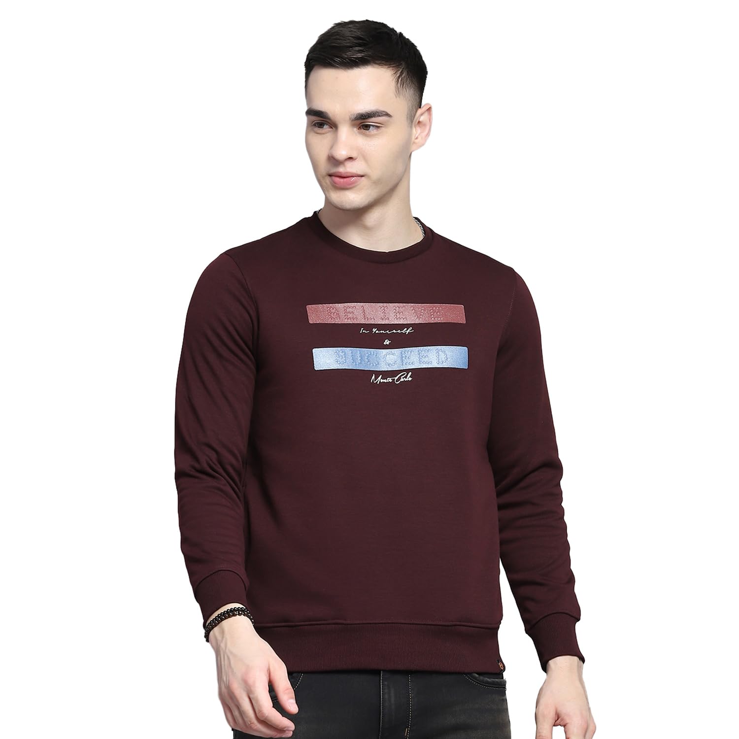 monte carlo Men's Printed Round Neck Sweatshirt | Cotton Blend | Full Sleeves | Casual Stylish Winter Wear Sweatshirt for Men-picture-37