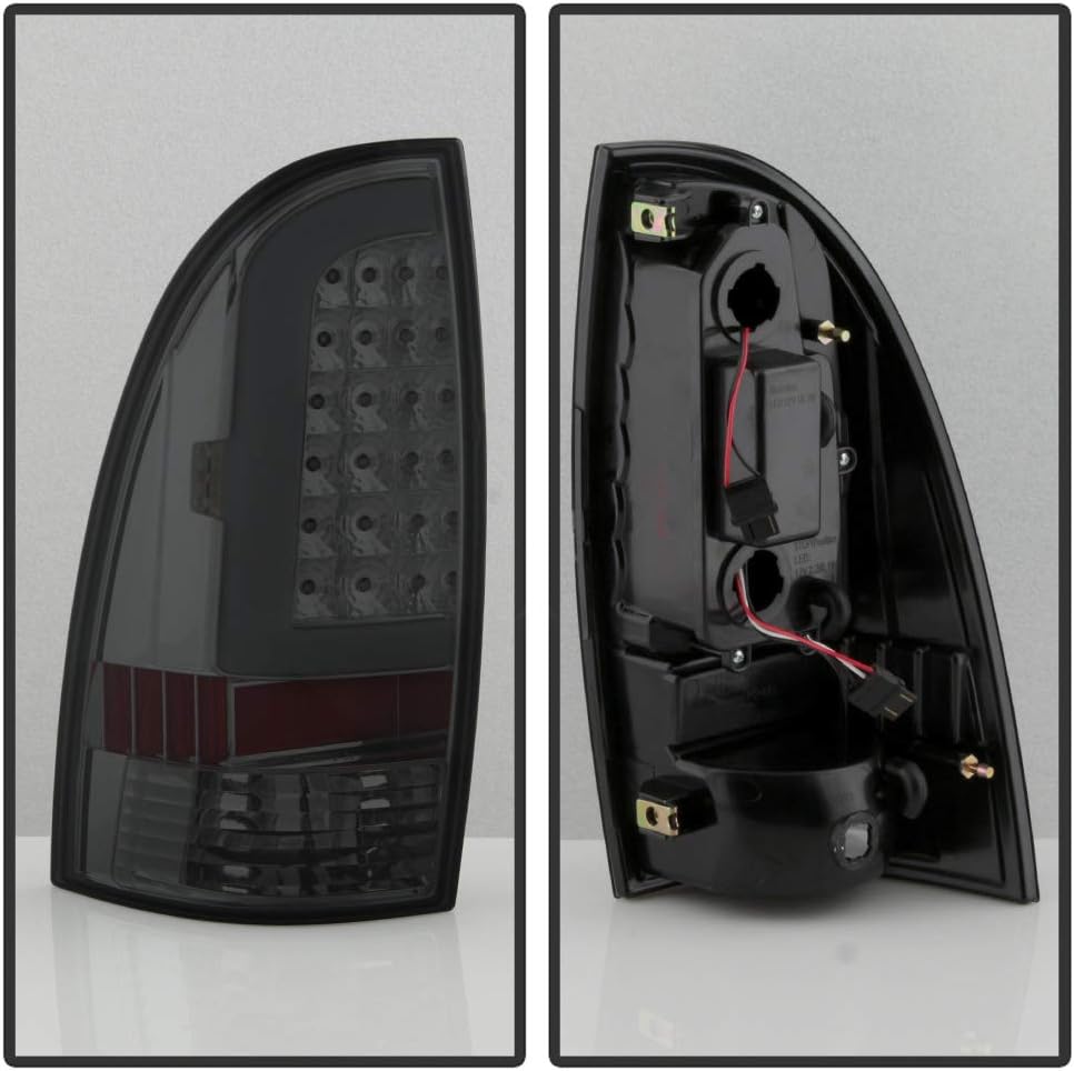ACANII - For Smoked 2005-2015 Toyota Tacoma TRD [LED Tube] Tail Lights Brake Lamps 05-15