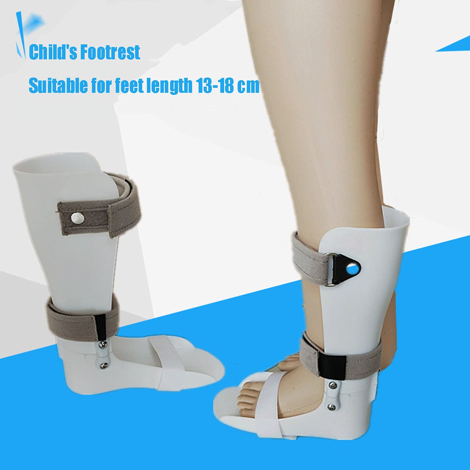 Kids AFO Drop Foot Splint - Supporto per Caviglia per Ortesi per Ortesi per Piede Cadente per Bambini, Supporto per Stecca Notturna per Tutore per Caviglia Ortopedico per Bambini,Left+Right,L