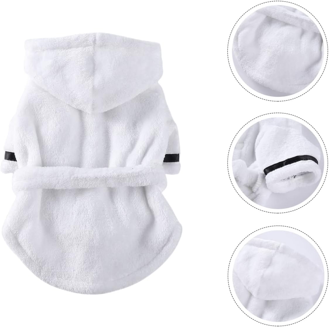 POPETPOP 5pcs Dog Bathrobe for Pets Water Absorbent and Comfortable Design for After Bath Drying for Dogs and Cats