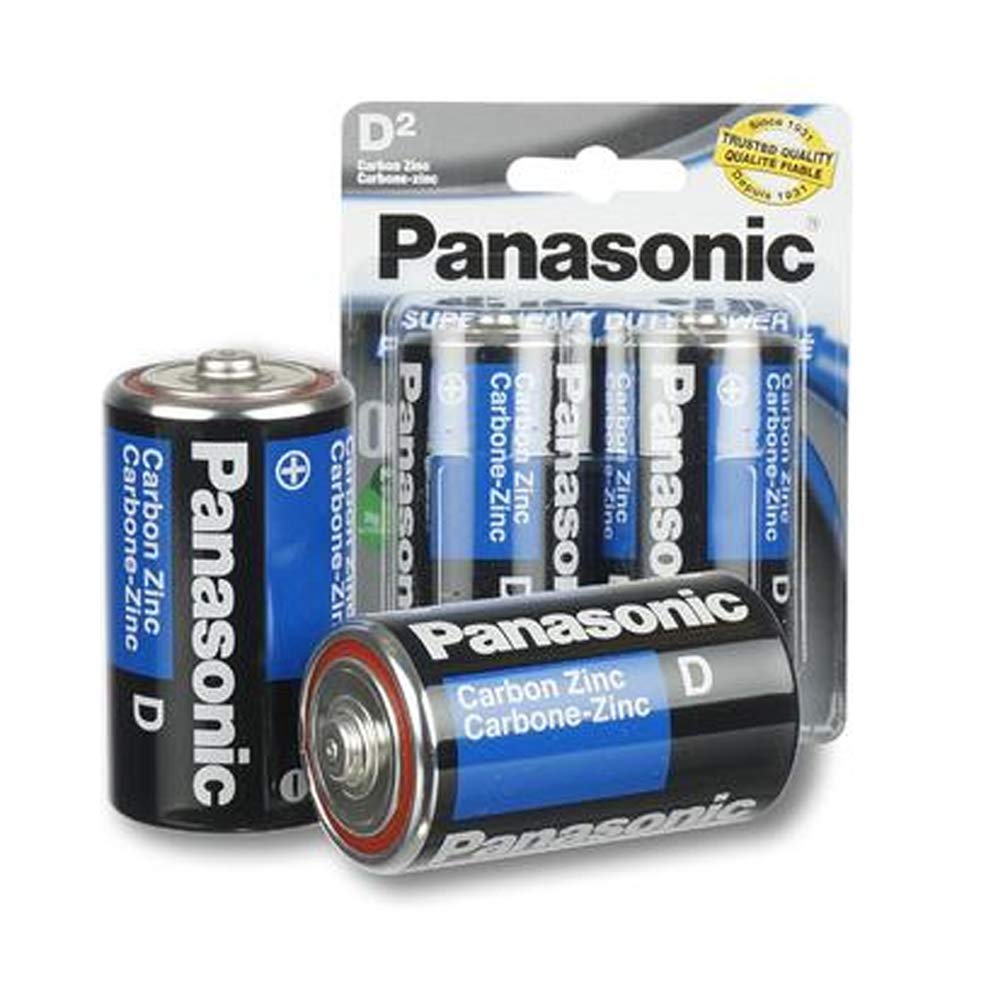 Amazon | Panasonic D Size Super Heavy Duty Battery (2 Pack