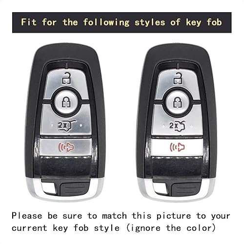 Miniatura 4 de TANGSEN Funda inteligente para llavero compatible con Ford Edge Expedition Explorer Fusion para Mustang Cobra 4 botones sin llave control remoto