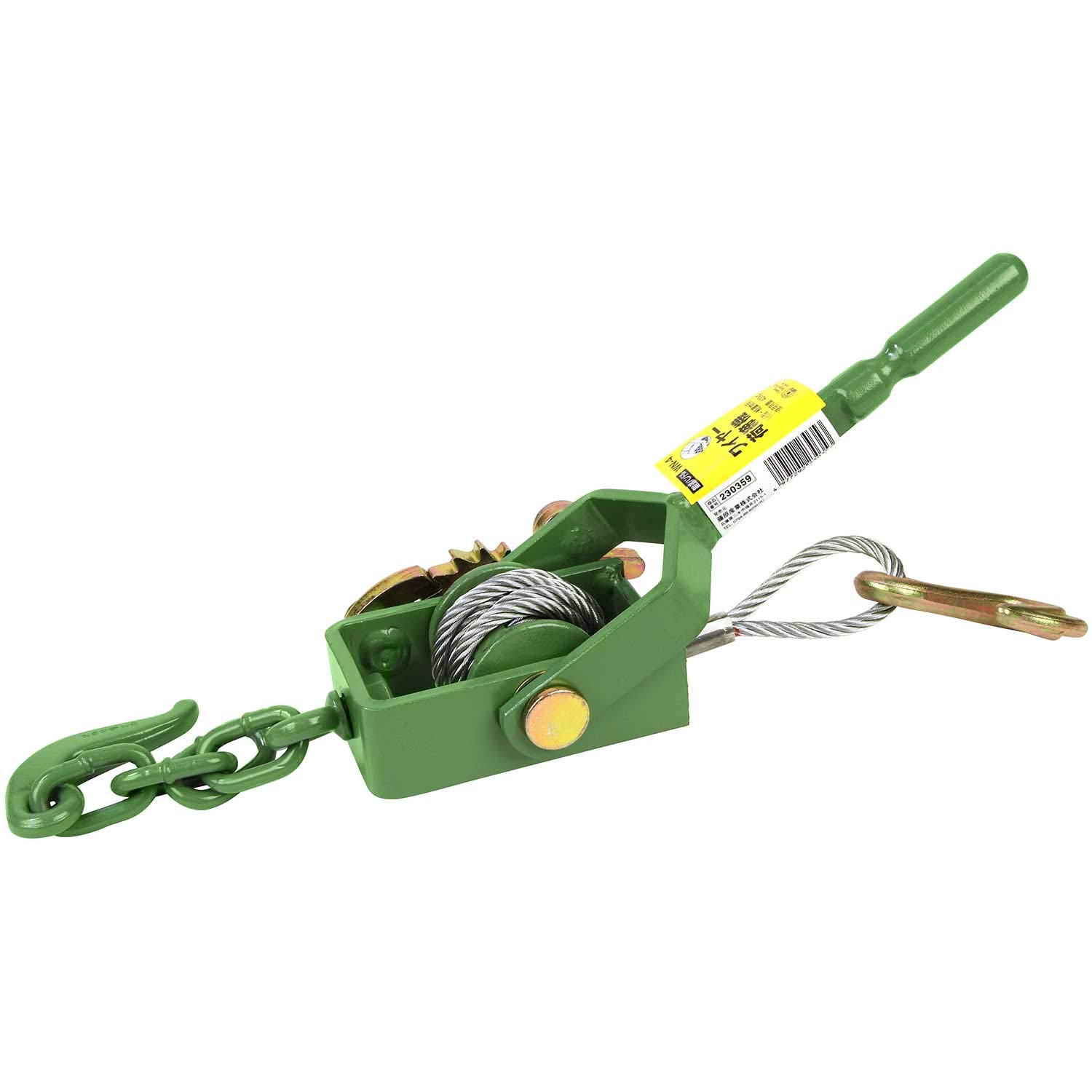 ワイヤー荷締機　小型５００ｋｇＨＨＨ　ガッチャ　4台セット スリーエッチ HHH ワイヤー荷締機 小型500kg NB500 1台 341-8863