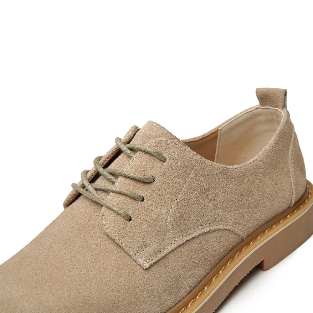 Zapatos Oxford de piel auténtica con cordones para hombre, zapatos de vestir casuales