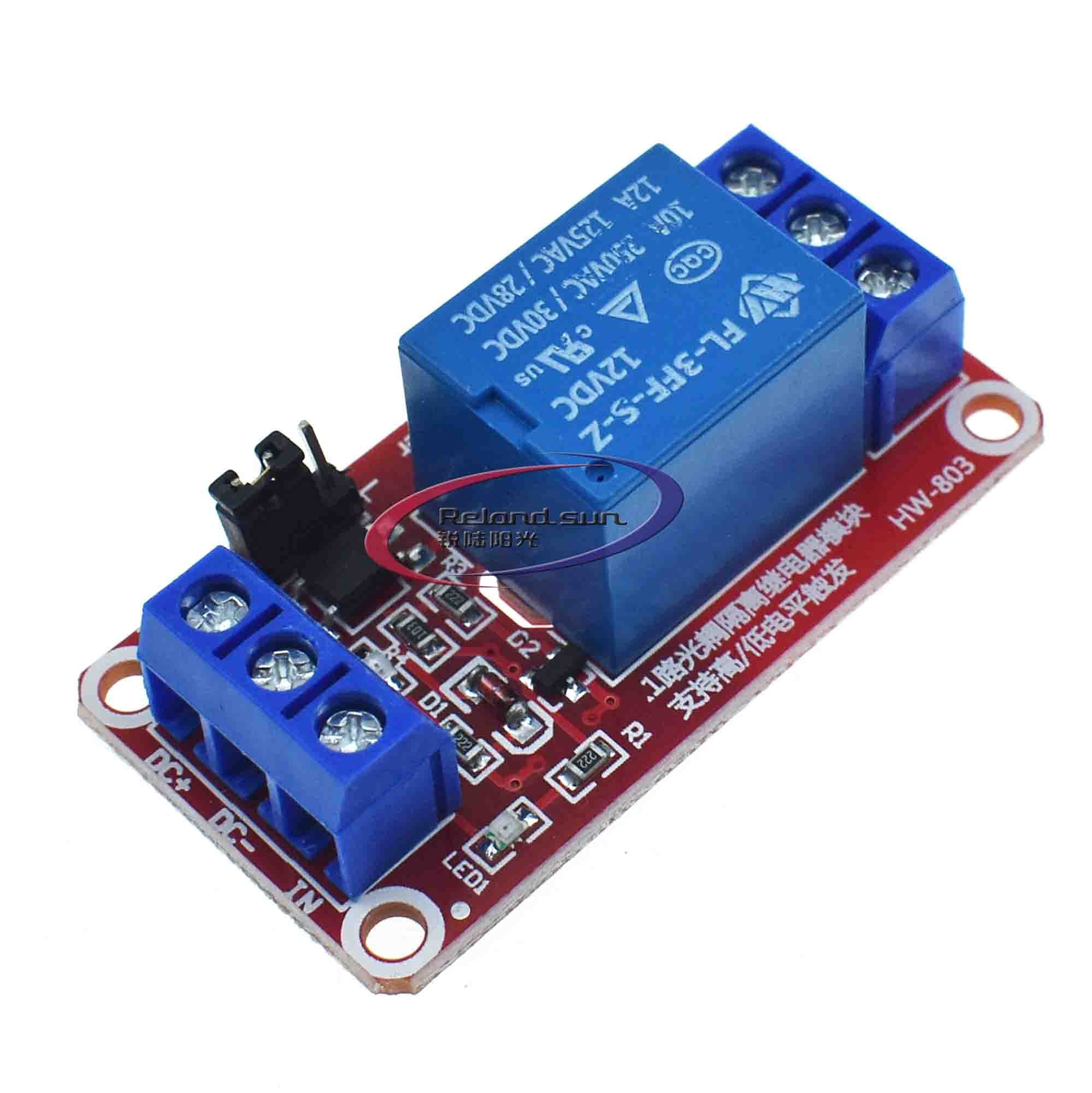 5V 9V 12V 24V 1 Channel Relay Module with Optocoupler Isolation Support High or Low Level Trigger (9V)
