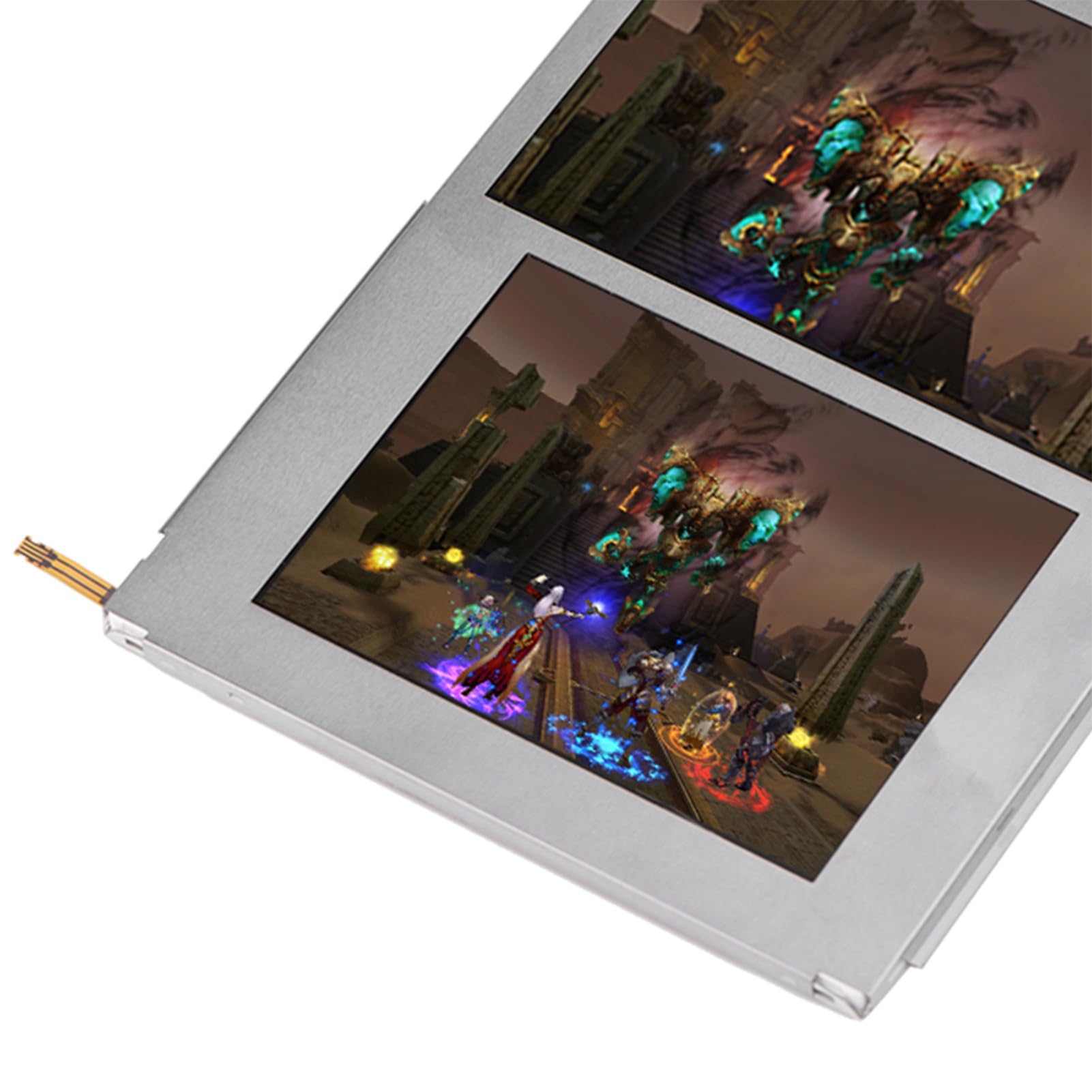 PUSOKEI Schermo LCD Compatibile con 2DS, Display HD Superiore e Inferiore di Ricambio Schermo sostitutivo 2DS, Resistente all'Usura e alla Pressione, Accessori di Gioco