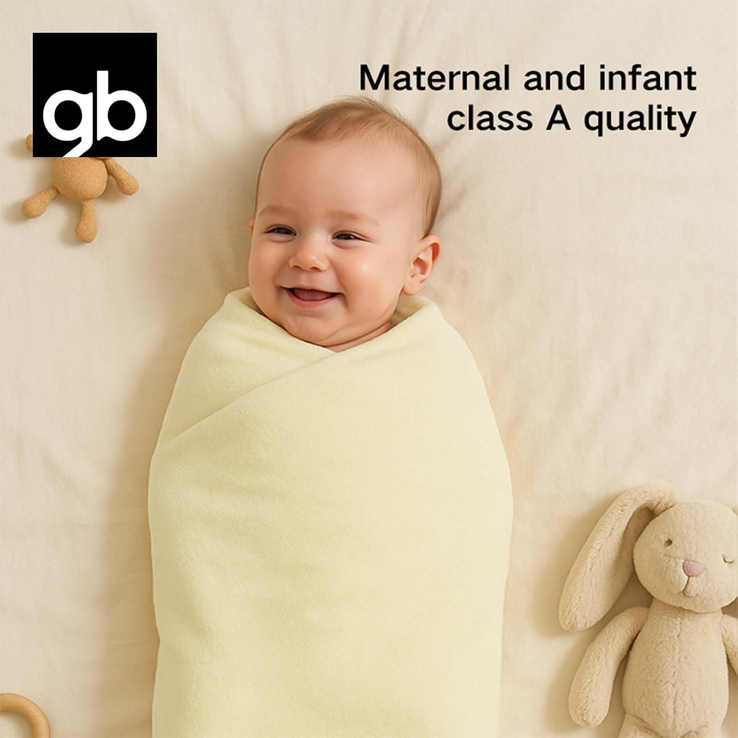 gb Animal Bath Towel - Super Soft Coral Fleece Bath Towel with Highly Absorbent & Dryfast for Kids & Toddler, Duck 140x65cm(55"x25.6")