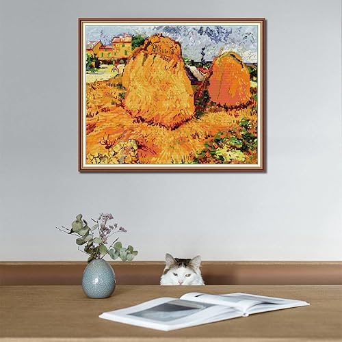 Miniatura 23 de YEESAM ART Madonna Litta by Leonardo da Vinci - Kits de punto de cruz estampados, cuadros famosos religiosos de la Virgen María y el Niño Jesús, 11