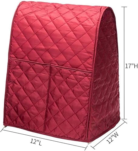 Miniatura 8 de Kitchen Aid - Funda para batidora, compatible con mezclador de pie KitchenaidHamilton de 5 a 8 cuartos de galón, cubierta antipolvo con bolsillos,