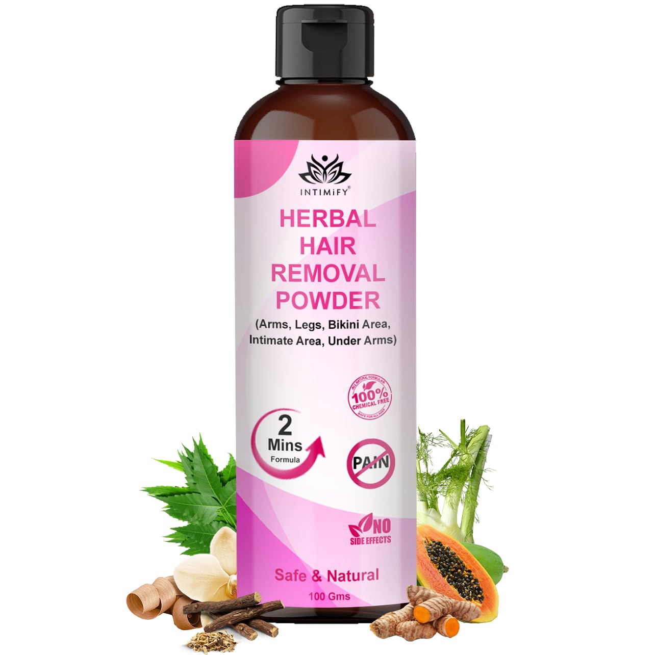 INTIMIFY Hair Removal Powder | For Underarms, Bikini Area & Intimate Area | 2 Min Full Body Hair Removal For Men & Women (B0DB5VHZ6V) Amazon Price History, Amazon Price Tracker