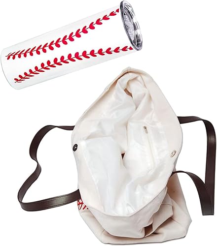 Miniatura 3 de Bolsa de béisbol y vaso, regalos de béisbol para mujeres, artículos esenciales para madres deportivas (bolsas + taza para beber), accesorios de