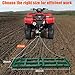 Towallmark 48”Lawn Leveling Rake & Driveway Drag Harrow - Heavy-Duty Tow-Behind Tool with 4FT Reinforced Chain - for ATV, UTV, Tractor, Mower - Gravel, Soil, Yard & Landscape Grading