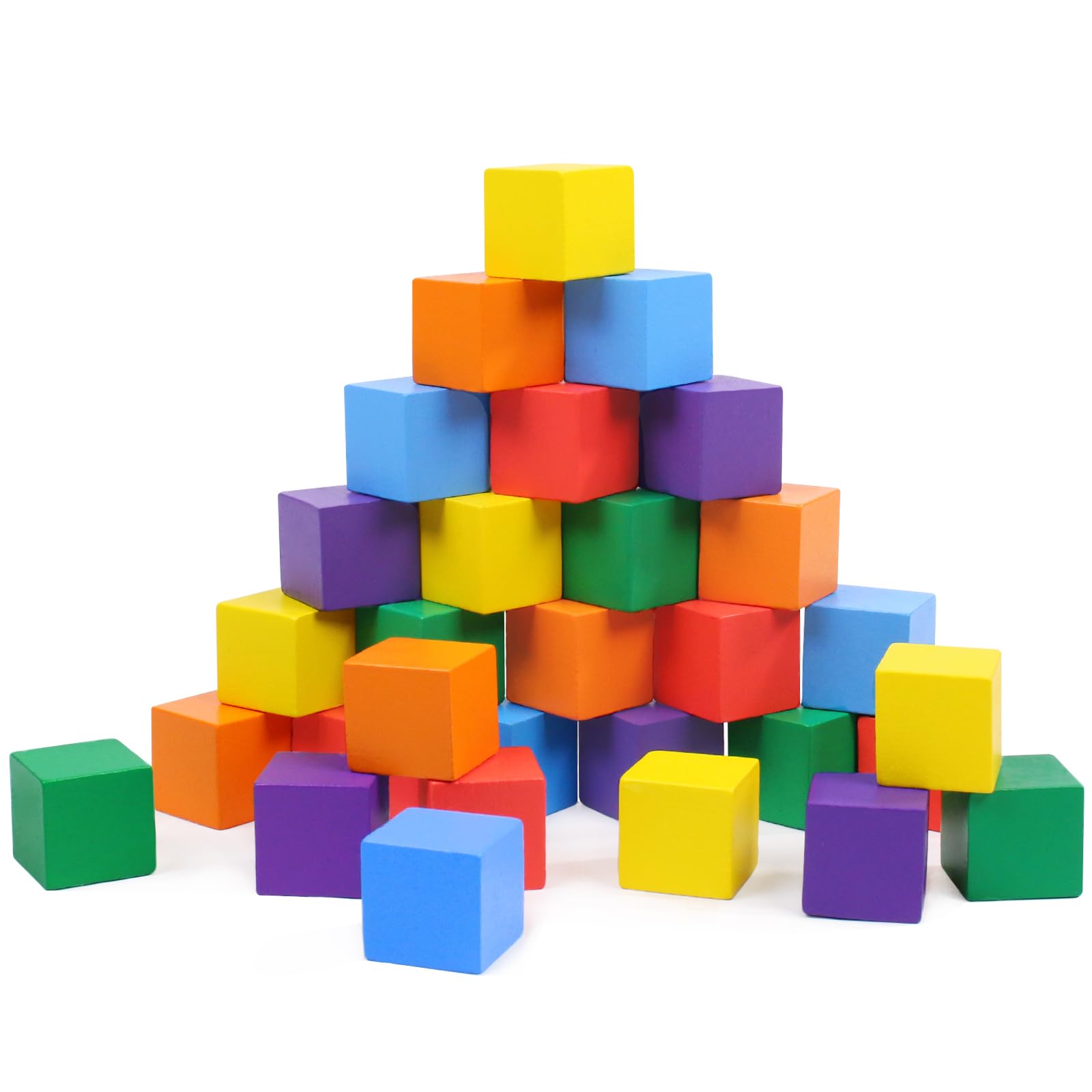 wotoyd Preschool Learning Toys, Wooden Number Blocks Math Games for 1 2 3 Year Olds