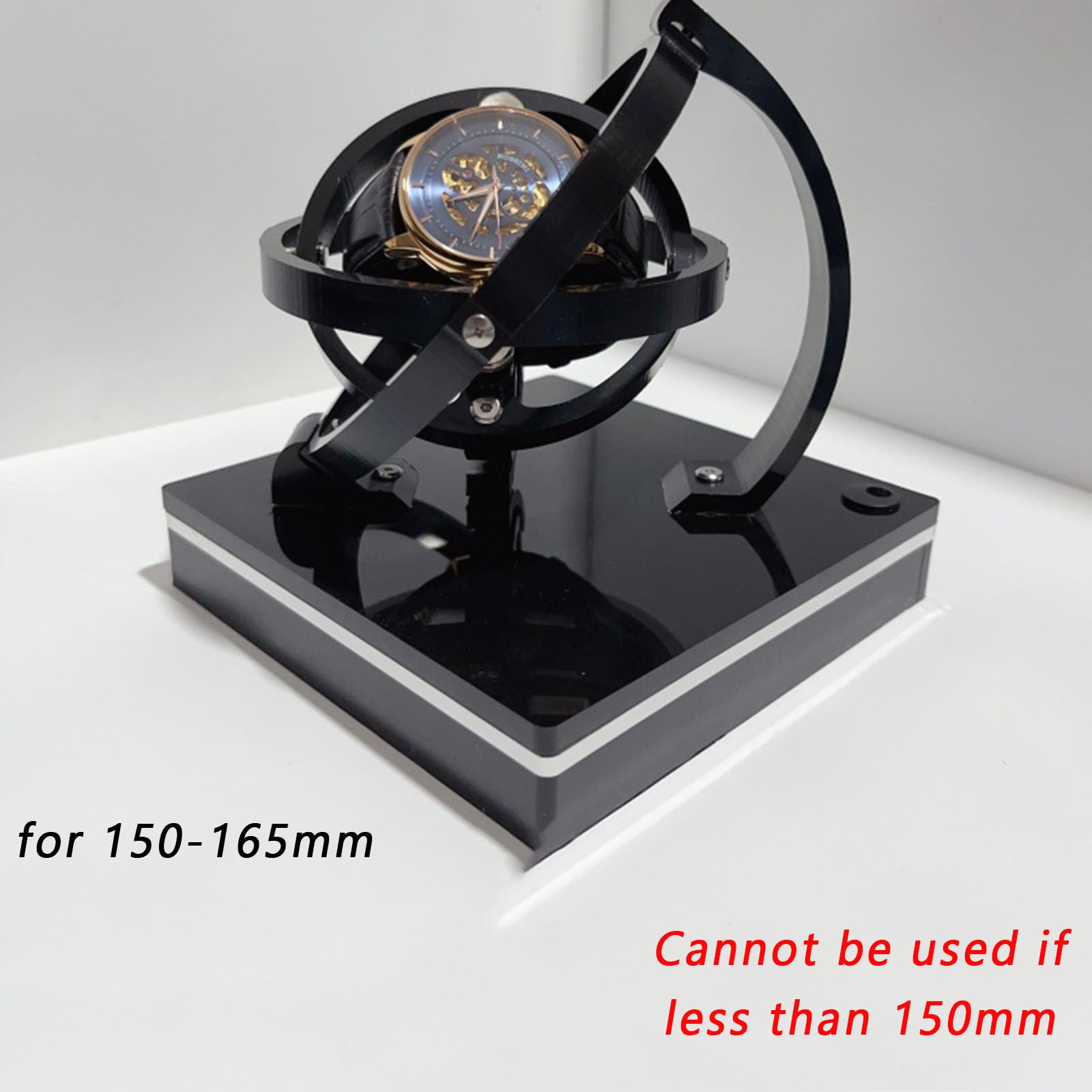 Automatischer Uhrenbeweger für eine Uhr, Uhrwerkhalter, Handgelenkumfang einstellbar, Timer-Abschaltung, Drehvorrichtung für Automatikuhren, für mechanische Uhren