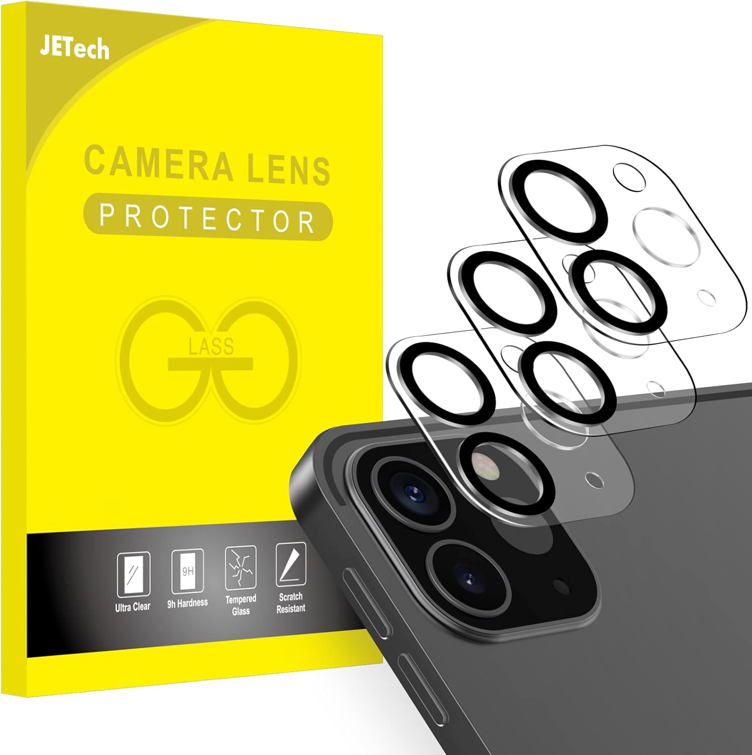 JETech Camera Lens Protector for iPad Pro 11Inch/12.9Inch (2022/2021