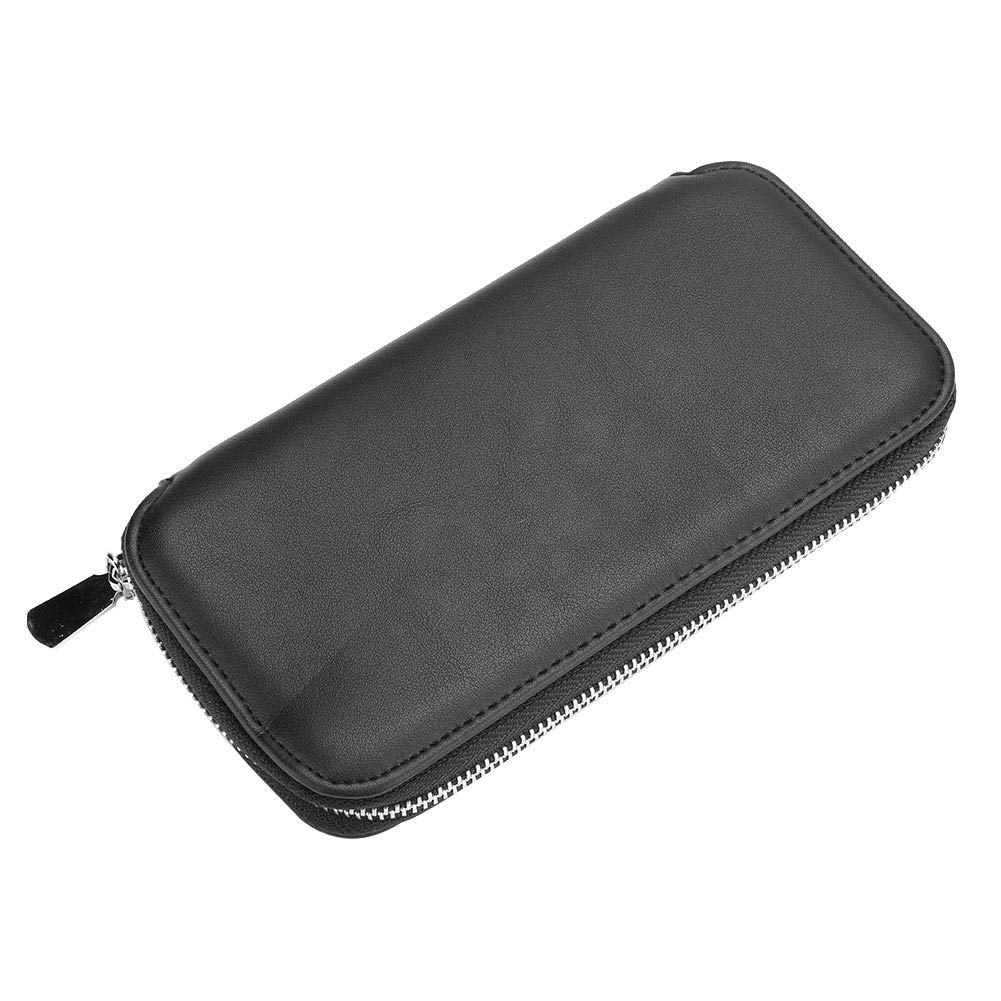 Portafoglio da viaggio con blocco RFID, porta passaporto e organizer per carte di credito, per uomini e donne, sottile, multi tasca, per lavoro, vacanze, pendolari, in pelle PU, dimensioni compatte