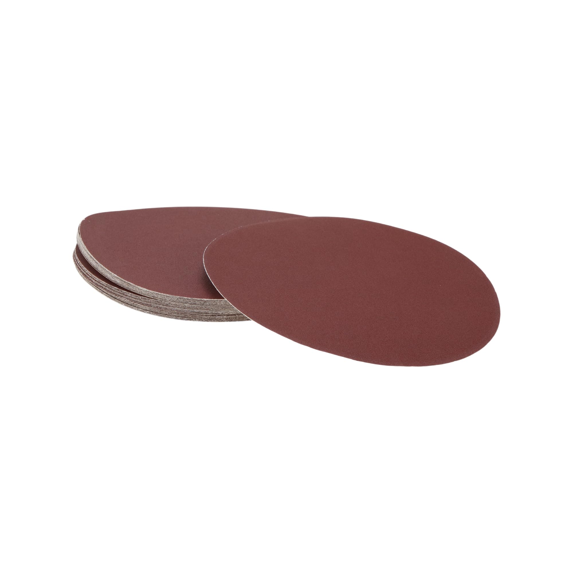 Hihaha 30 Pcs Round Sandpaper 120 Grit Hook and Loop Sanding Sheets Universal for Automotive Refinishing Woodworking 300x300mm Aluminum Oxide Red