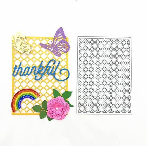 Miniatura 3 de Marco rectangular de metal con fondo hueco, troquelado de marco de flores, plantillas de molde de plantillas para manualidades, manualidades,