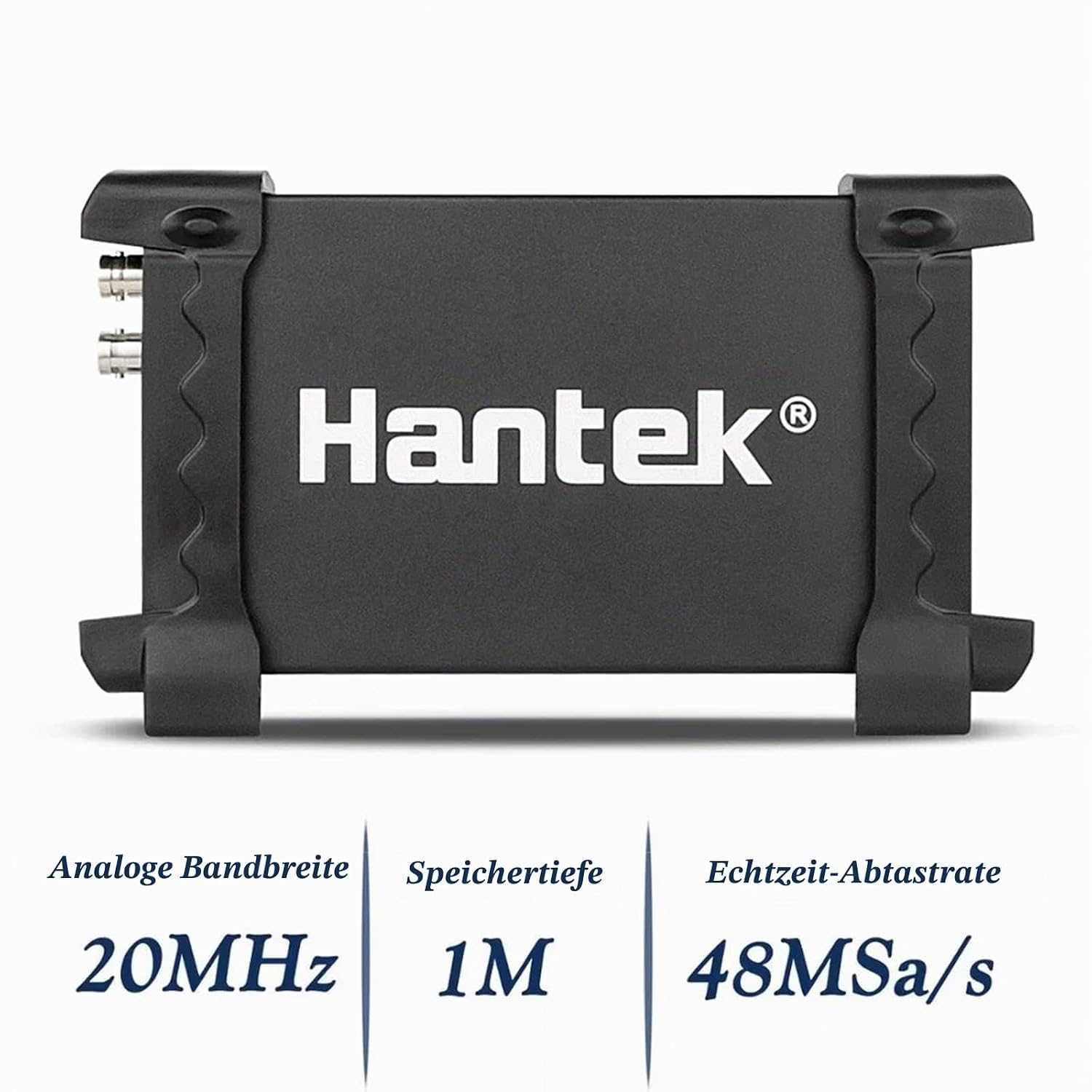 Hantek 6022BE Oscilloscope virtuel USB à stockage numérique avec bande passante de 20 MHz, oscilloscope portable à 2 canaux