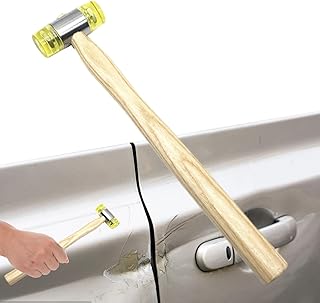 車体修復ツール | 高耐久仕様 ナイロンンヘッド付き 車両アクセサリー | 車体復元用ダメージハンマー | トラック・セダン・SUV・ピックアップ・RV対応 ガレージ・ワークショップ向け