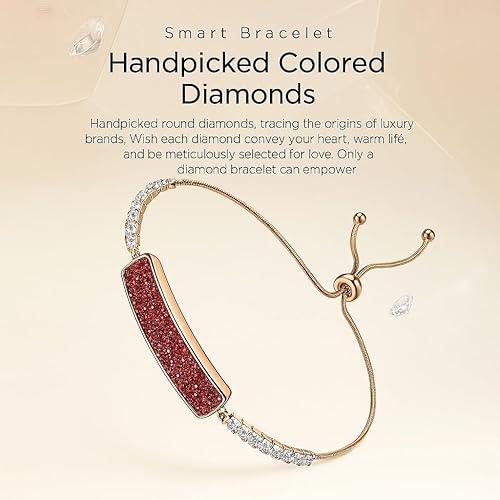 Miniatura 2 de Pulsera inteligente para mujer, rastreador de actividad física impermeable de 5 ATM con frecuencia cardíaca, oxígeno en sangre, monitor de sueño y