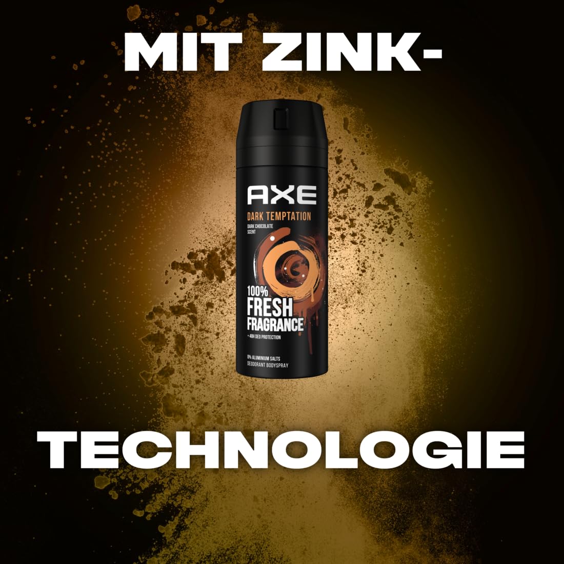 AXE Deodorante spray per il corpo, muschio, 8 x 150 ml, deodorante spray da uomo, senza alluminio, da uomo e da uomo