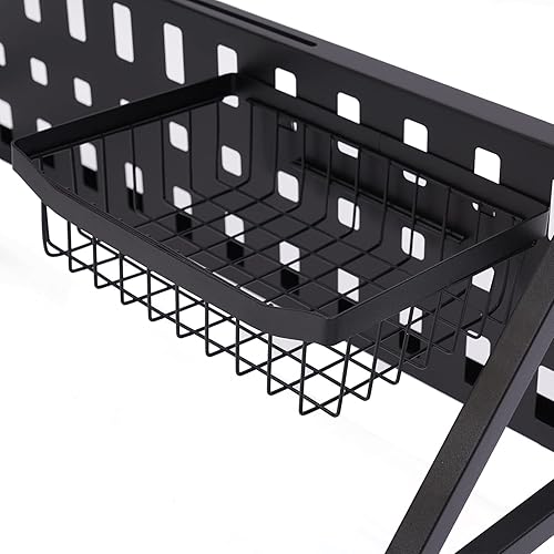 Miniatura 9 de Estante para secar platos sobre el fregadero, estante para platos que ahorra espacio, estante para secar platos sobre el fregadero, estante