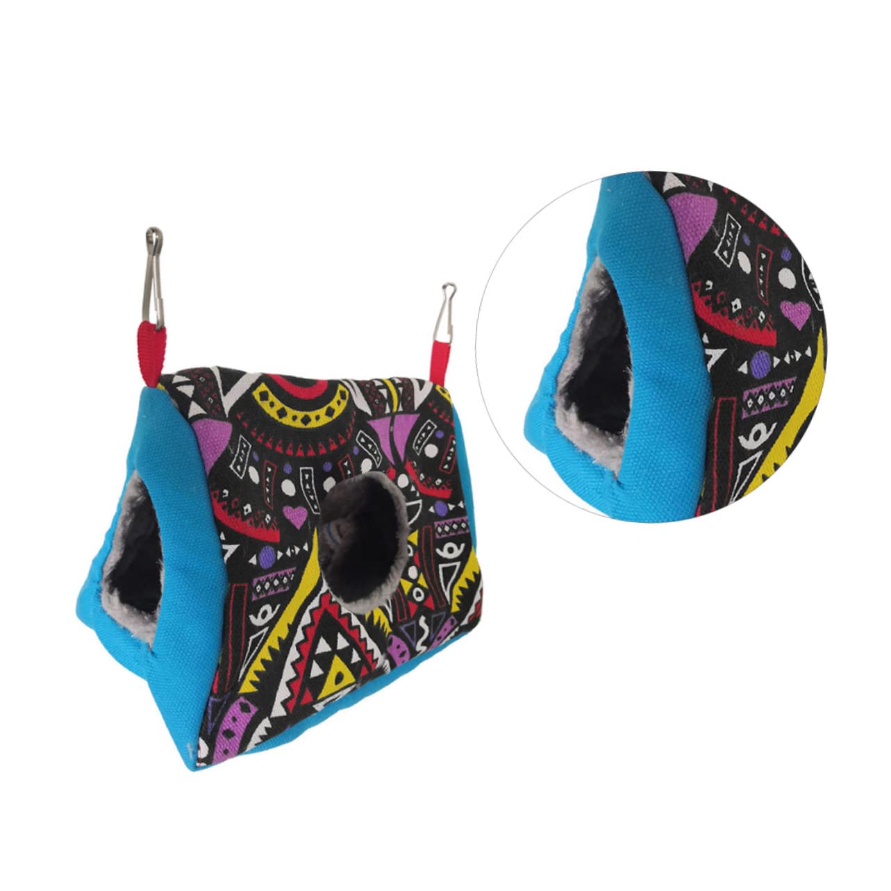YARNOW 3 Piezas Nido de pájaros de Interior Cama de Invierno para hámster Nido de Loro de Peluche cálido hamacas Colgantes Nido de Loros Almohadilla de Dormir para Loro Mantener Caliente