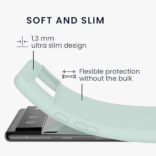 Miniatura 10 de kwmobile Funda compatible con Google Pixel 6 - Funda protectora de silicona TPU suave y delgada, color negro mate