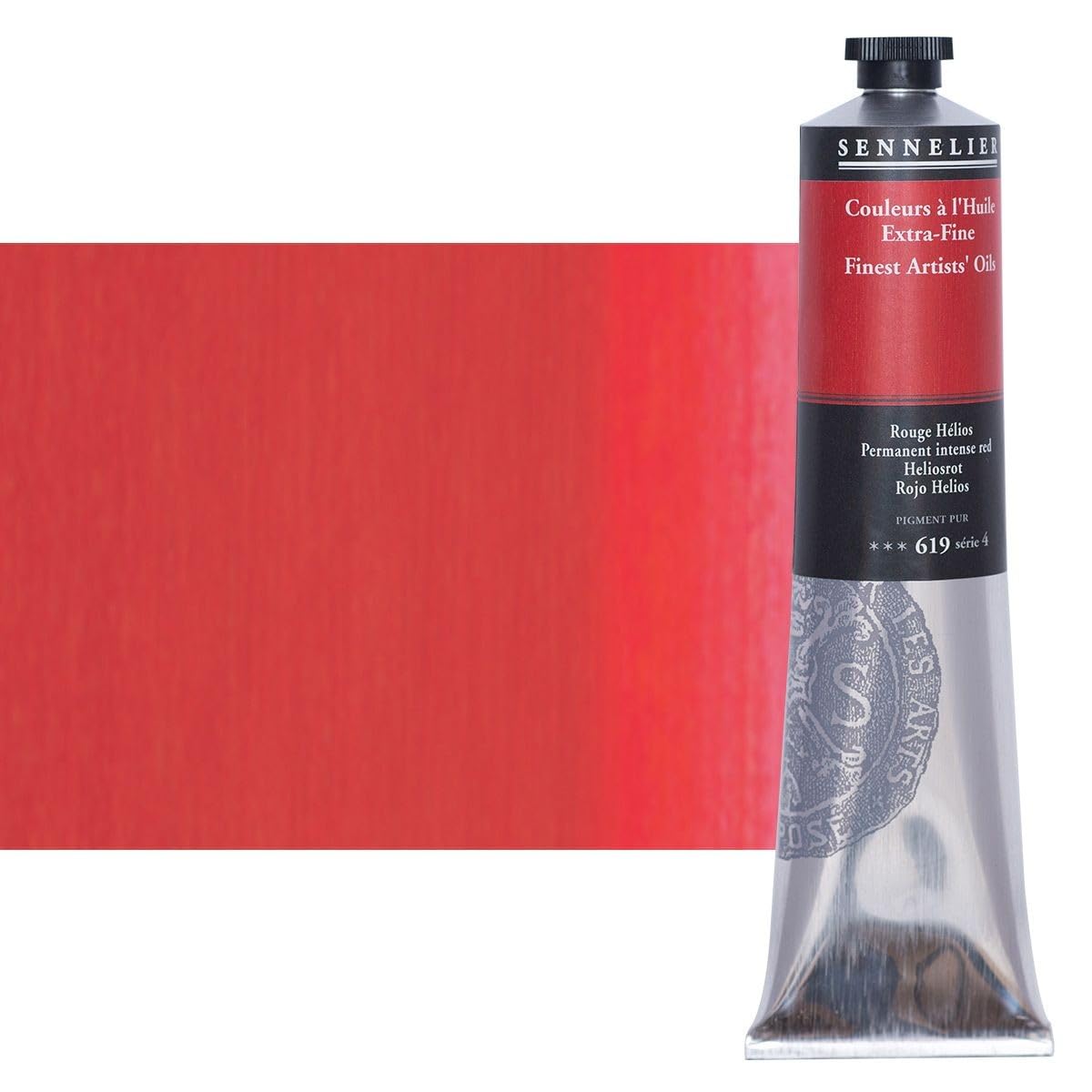 Sennelier Artists' Oil Color, 200ml Tube, Permanent Intense Red S4
