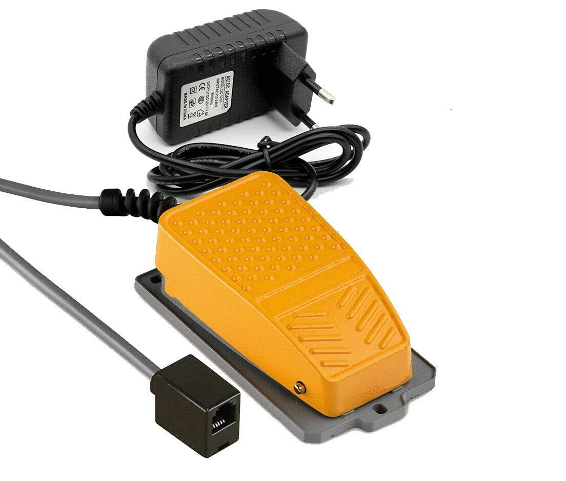 Kasssenlade-Öffner RJ-11/12 mit Fuß-Pedal - Geldladenöffner - Cash Drawer Release Button (mit Netzteil)