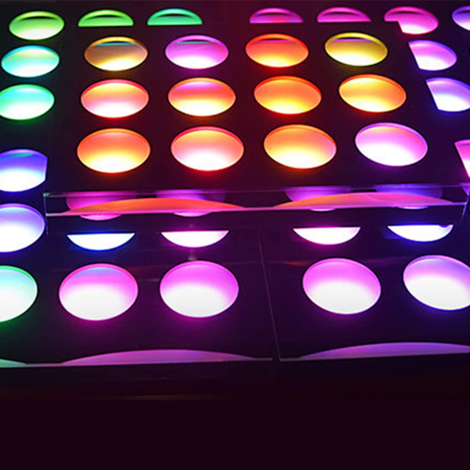 Espositore a LED in acrilico con 12 griglie colorate dimmerabili portabottiglie illuminato per bottiglie di vino e birra perfetto per mostre di vino e birra