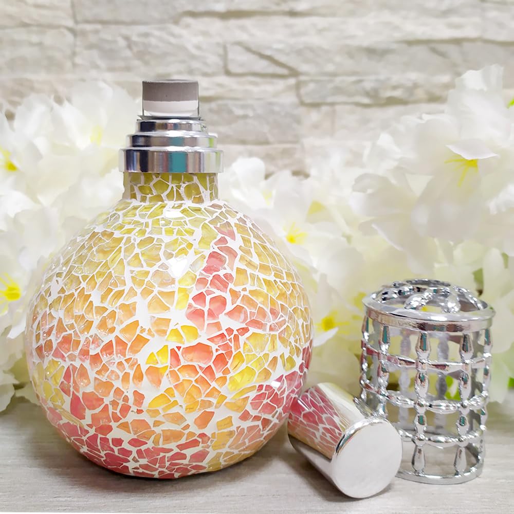 Pack Ahorro Lámpara Catalítica Mosaico Bicolor + Fragancia Aroma Winter Citrus 200ml. Elimina malos olores e impurezas, perfuma y limpia.