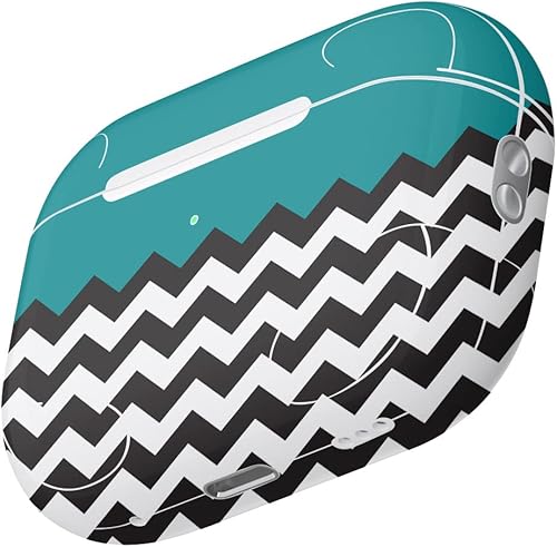 Miniatura 3 de MightySkins - Fundas compatibles con Apple AirPods Pro 2  Verde azulado Chevron  Funda protectora de vinilo duradera y única  Fácil de aplicar,