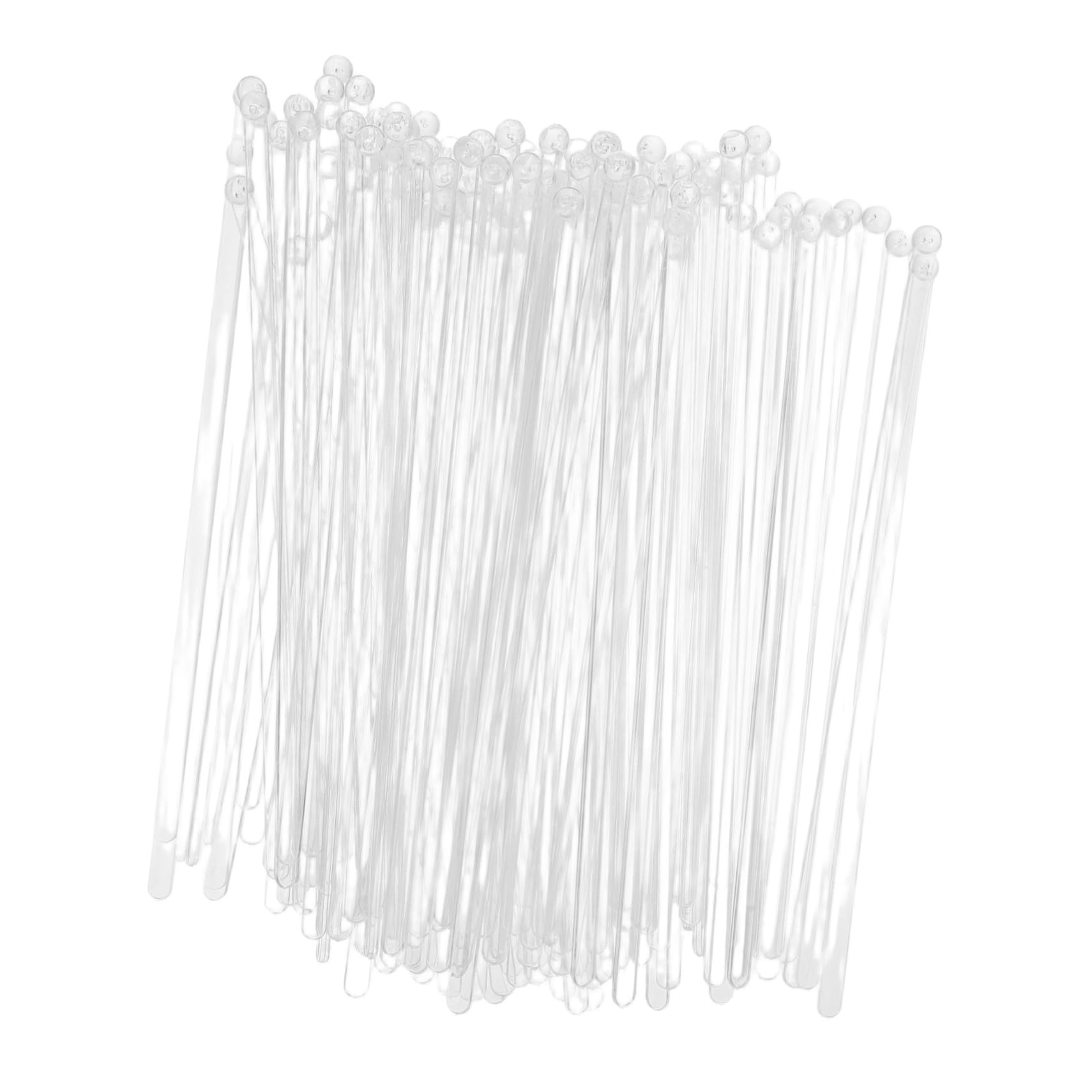 Healifty Essential Stir Stick Set 120 Pcs Disposable Stirrers for Bars Restaurants and Home Heart Charm Design
