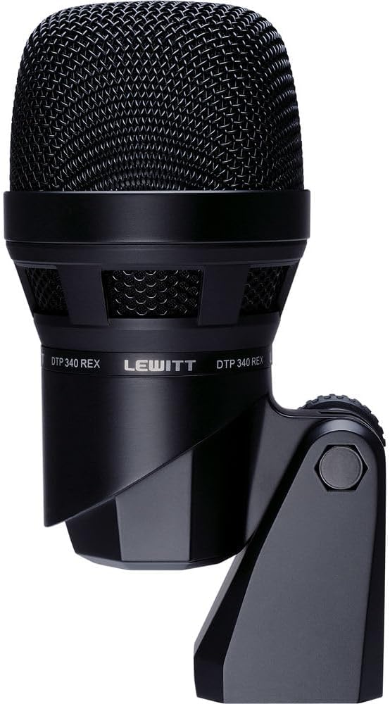 Lewitt DTP-340-REX Dynamic Bass Instrument Microphone with GFW-MIC-2621 Tripod Style Bass Drum and Amp Mic Stand and XLR Cable