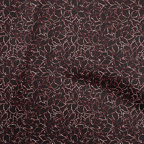 oneOone Silk Tabby Maroon Fabric Aian Batik Sewing Craft Projects Fabric Prints By Yard 42 Inch Wide
