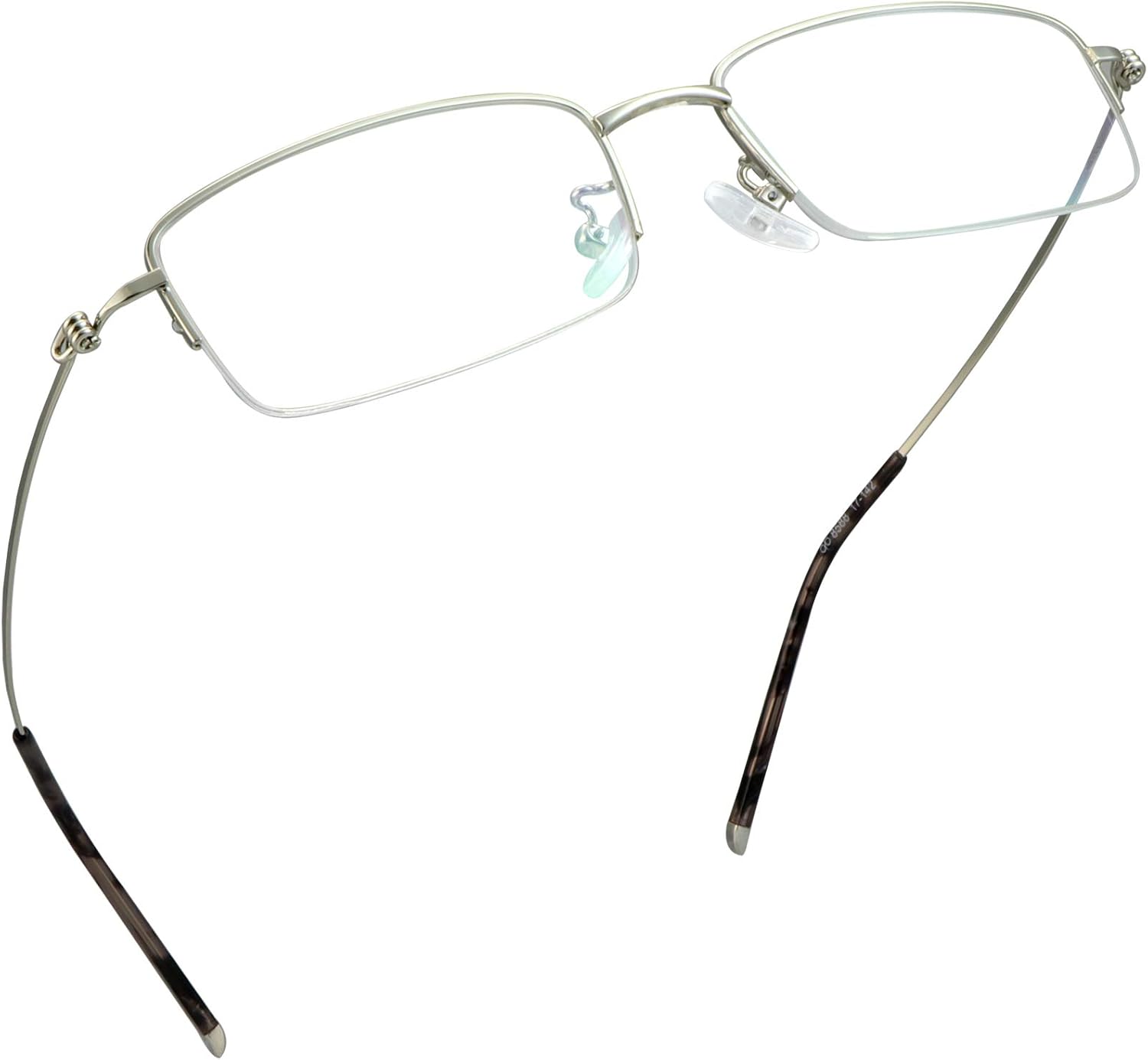 LifeArt Alloy SemiRimless Reading Glasses,Blue Light