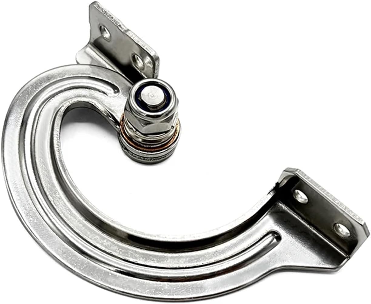 Bisagrpara muebles planos de Metal， Bisagra de puerta oculta con amortiguación ajustable de acero inoxidable for posición de tope arbitraria (1 pieza)(Left)