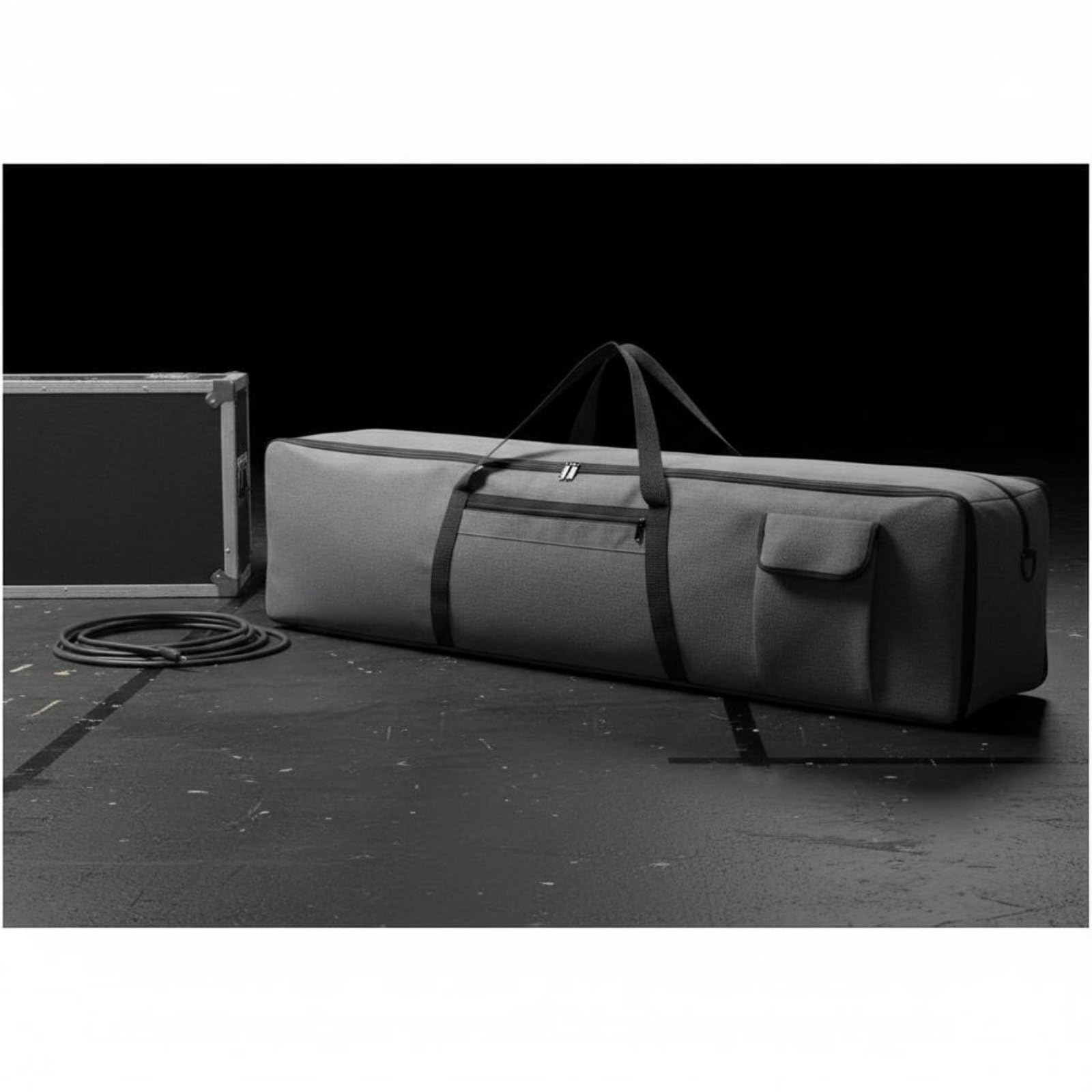 Keyboardtasche mit Polsterung gepolstert Keyboardtasche mit Zubehörfach verdickt Keyboard-Tragetasche für Keyboarder, S, 88 Key