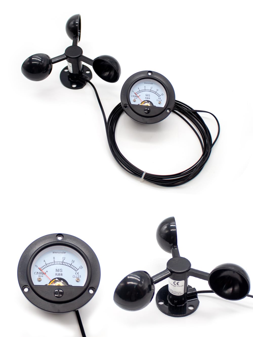 Selbsterzeugender Windgeschwindigkeitssensor Anemometer für Turmdrehkrane