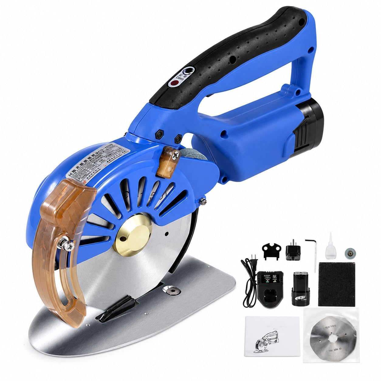 Kabelloser Stoffschneider, 4 cm Klinge, Dual 16,8 V 2500 mAh Batterien