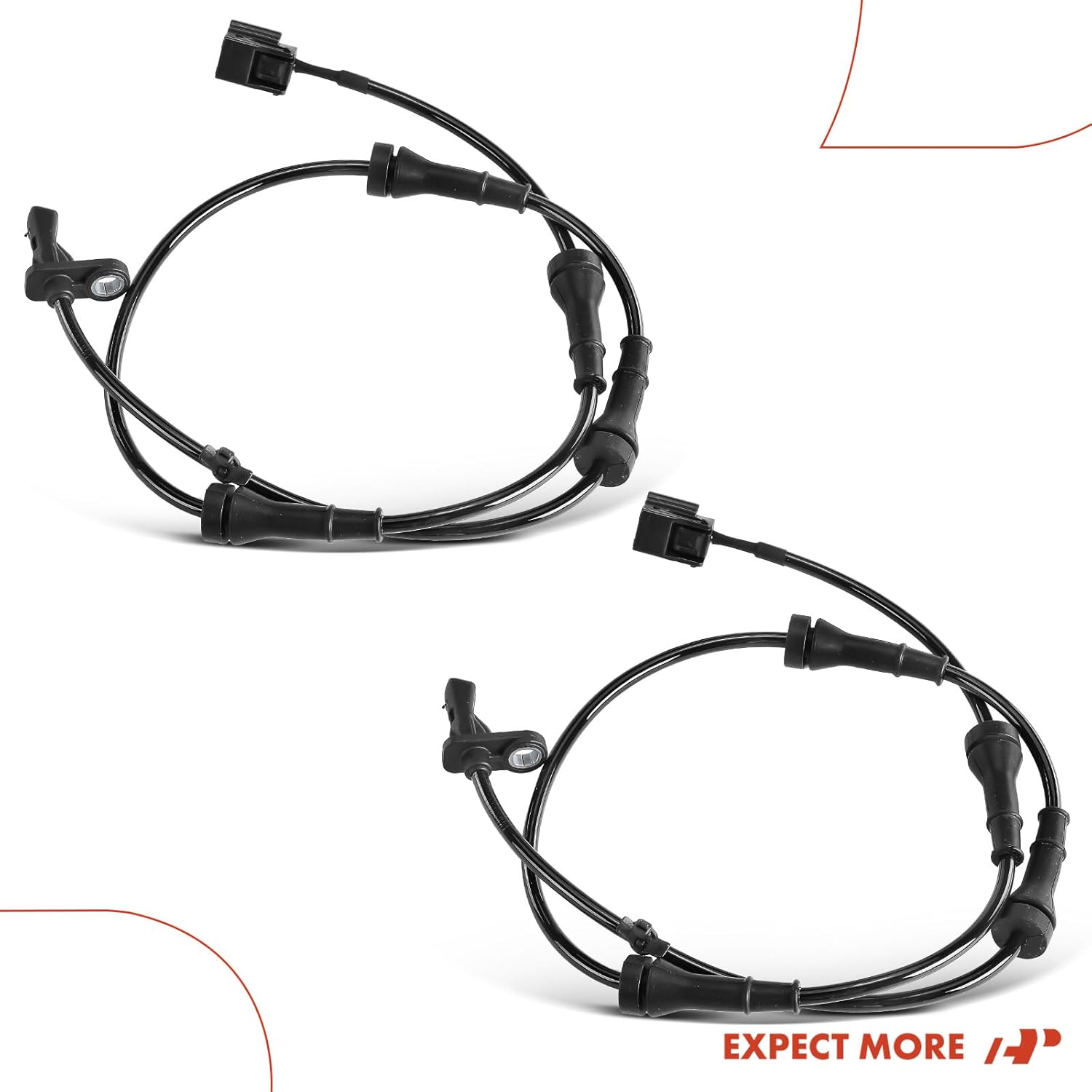 A-Premium ABS Wheel Speed Sensor Compatible with Nissan Models - Juke 2011-2017, AWD - Rear Driver and Passenger Side, 2-PC Set, Replace# 479001KA0B